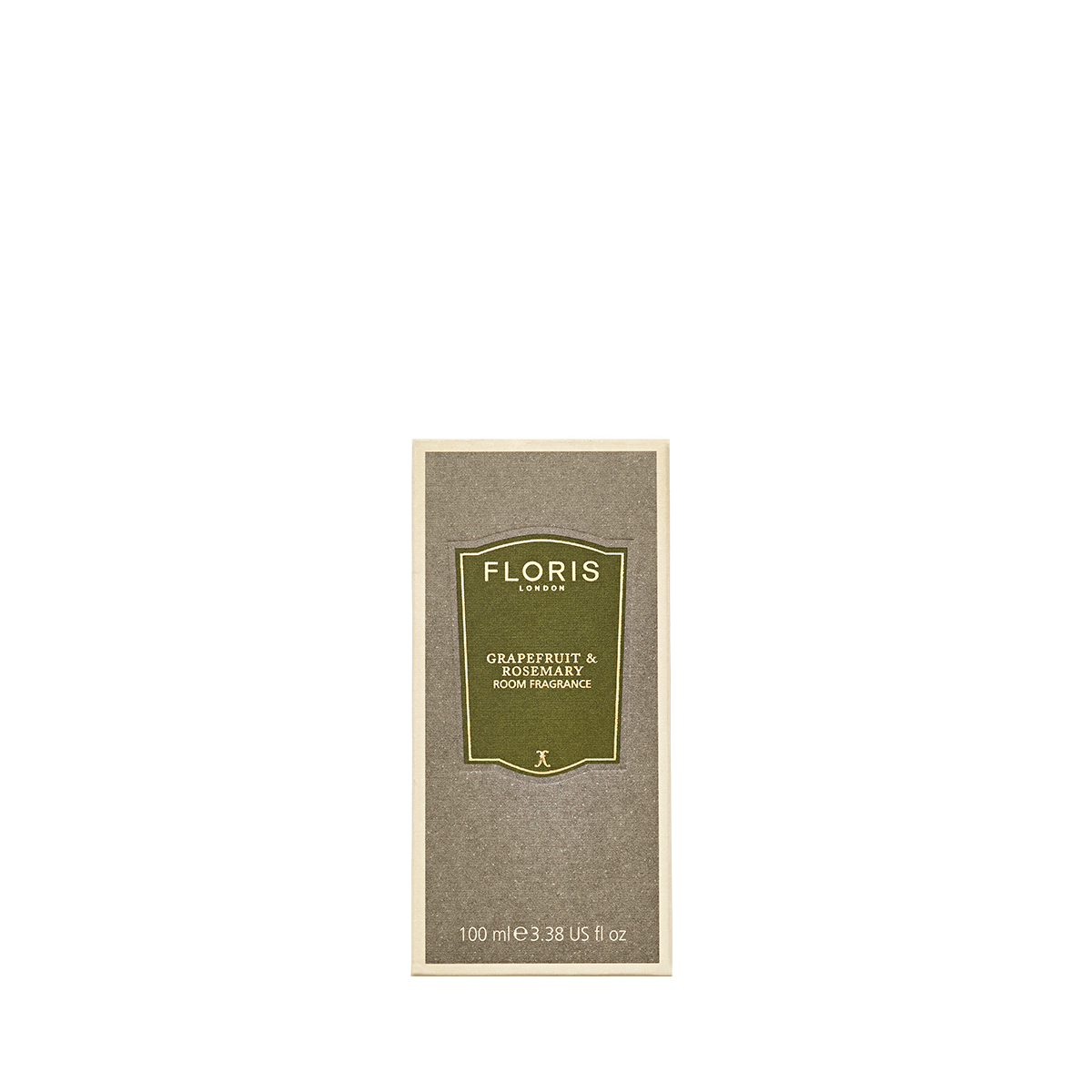 Floris London Grapefruit & Rosemary - Room Fragrance, 100ml, with a green and beige label, brings a burst of fresh scent to your space.