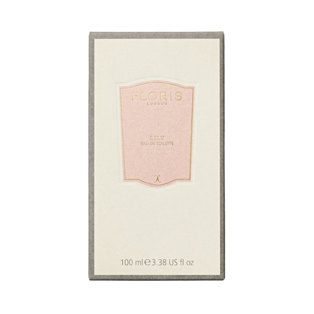 Floris London Lily - Eau de Toilette, 100ml, comes in a beige box with a pink and gold label; a floral scent featuring Lily of the Valley notes.