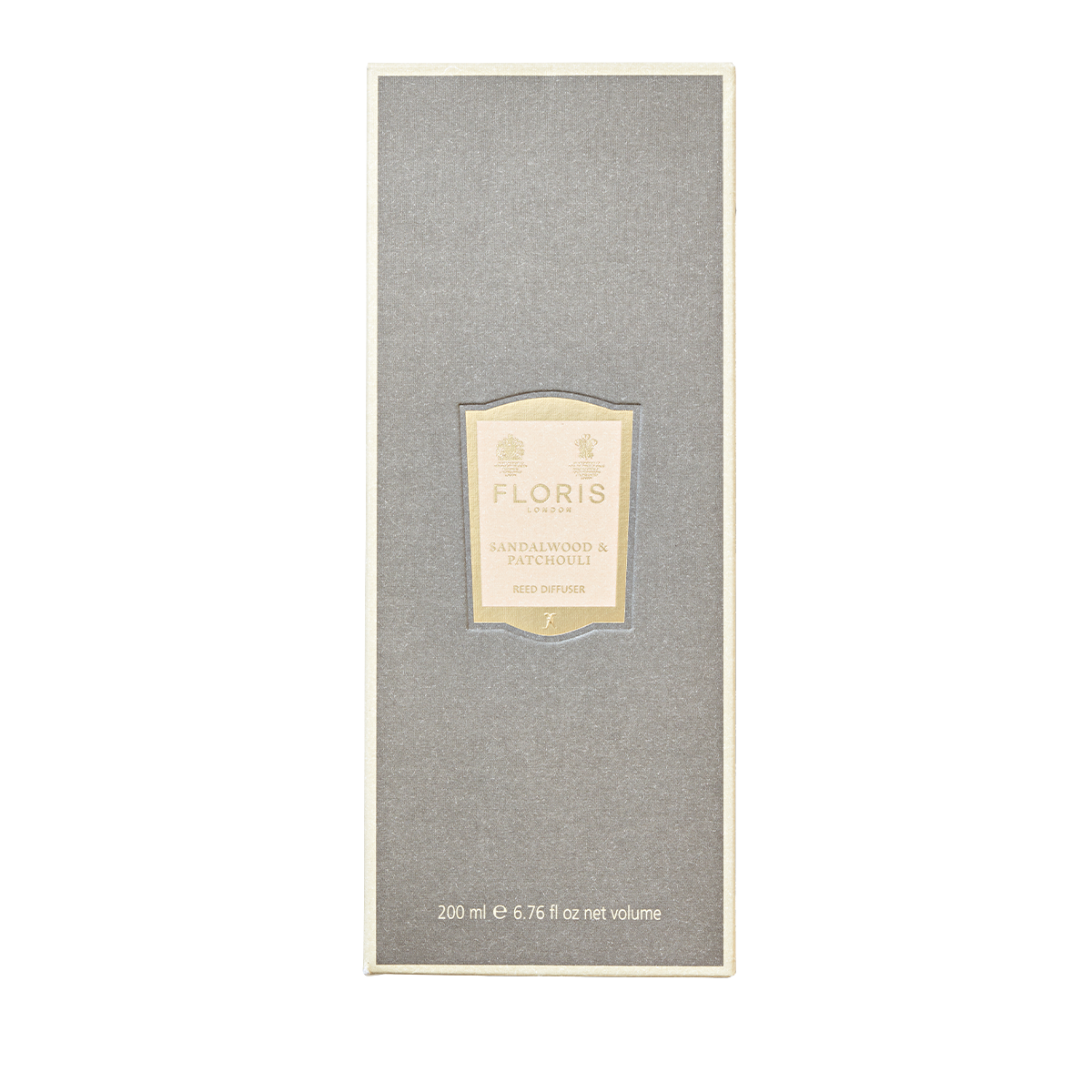 Floris London Sandalwood & Patchouli Reed Diffuser, 200ml, features woody amber notes for a sophisticated touch.