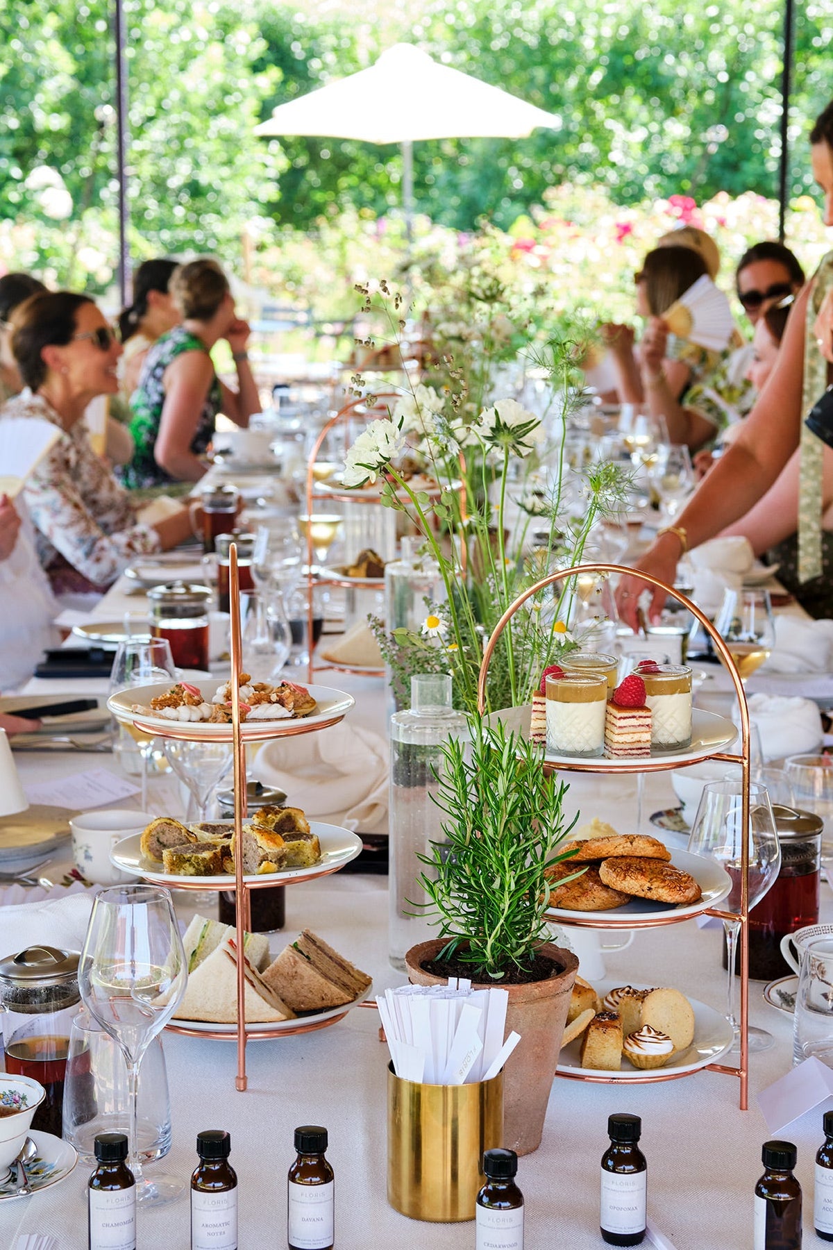 Floris afternoon tea at the Cowdray Estate