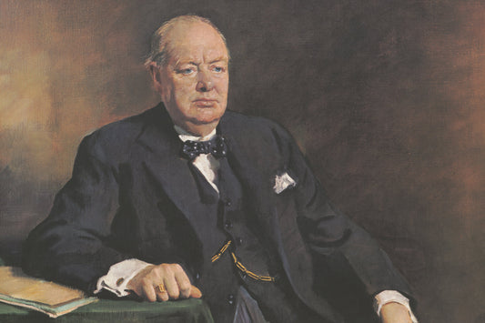 A painting of Winston Churchill from 1906