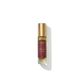 A bottle of Floris London "A Rose For..." Eau de Parfum with a gold cap and a purple label on a white background, radiating a contemporary fragrance that evokes personal attachment to scent.