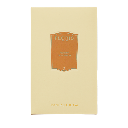 Beige Floris London US Celest - Eau de Parfum box with an orange label, gold text, and 100 ml size.
