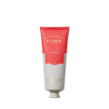 A 75ml tube of Floris London's Chypress Hand Treatment Cream, featuring a red and gray design and enriched with natural oils.