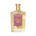 Edwardian Bouquet by Floris London UK: Clear glass bottle with pink label, gold cap, and bergamot notes.