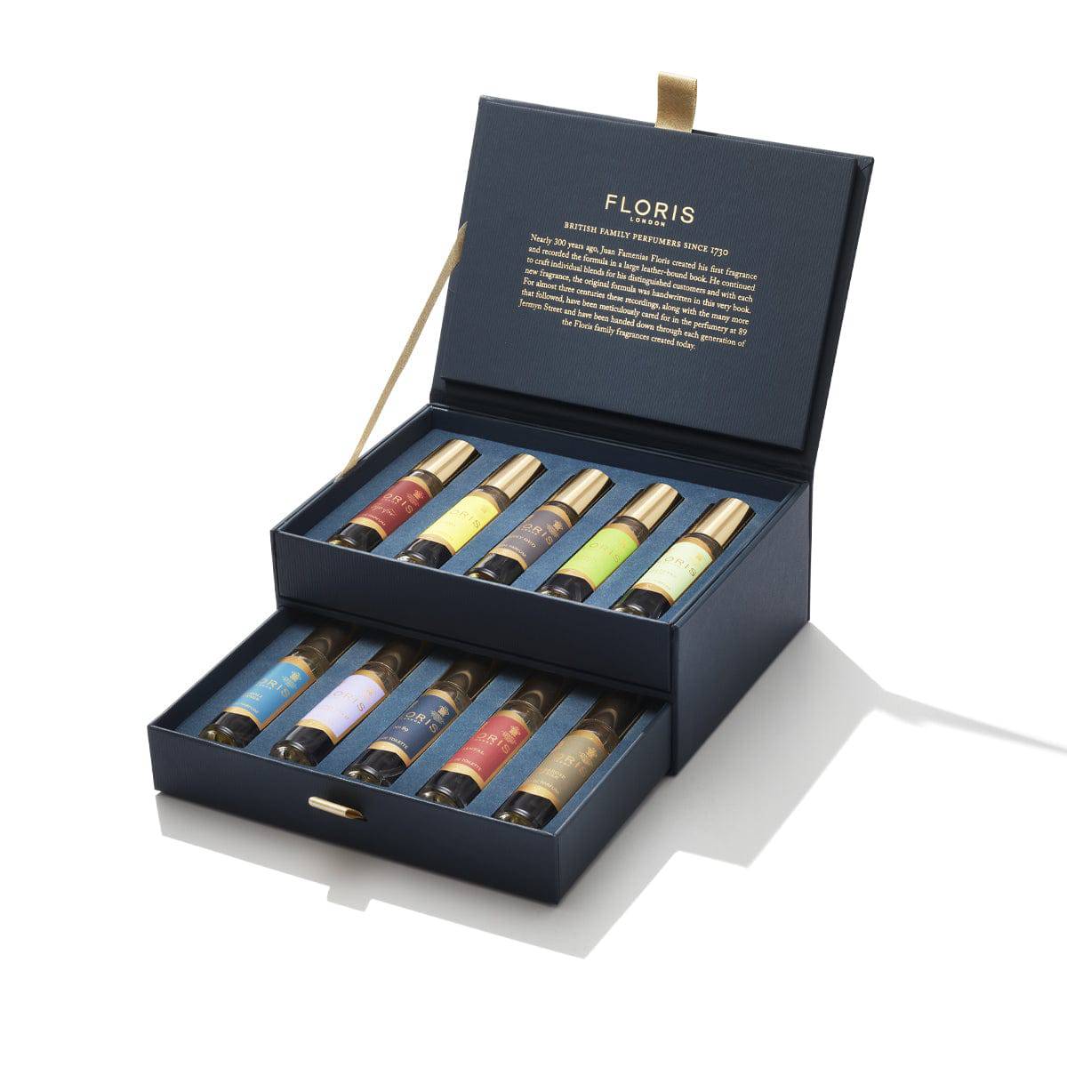 Floris London Holiday Perfumers Collection Box Open Angle