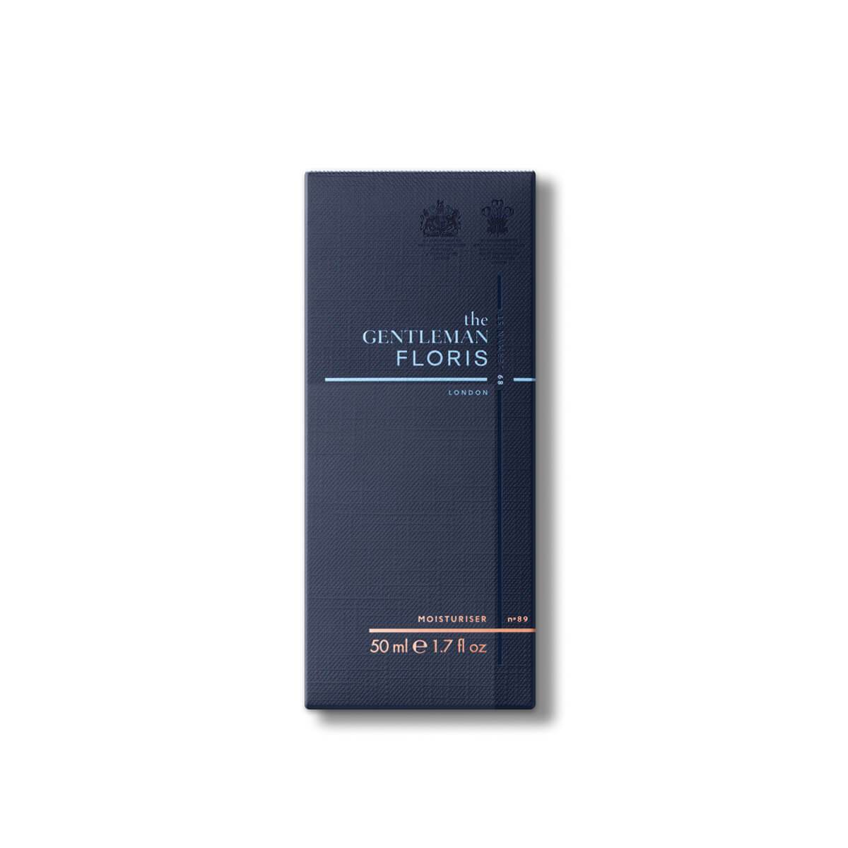 Dark blue no 89 moisturiser box