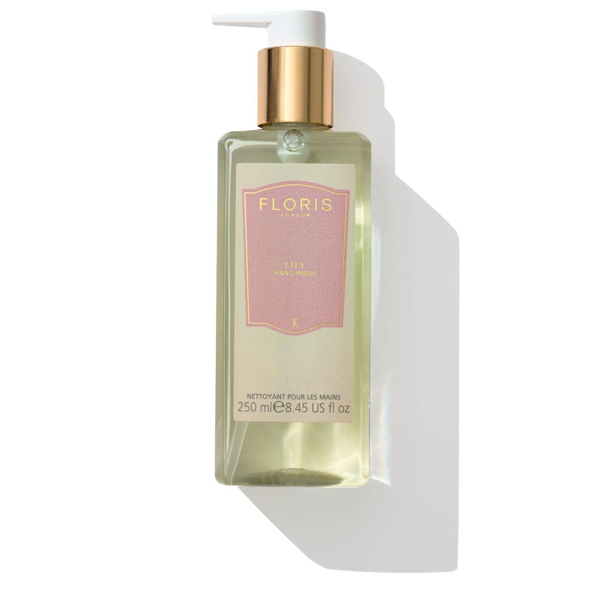 Lily Luxury Hand Wash 250ml bottle by Floris London US, featuring the elegant and practical packaging design.