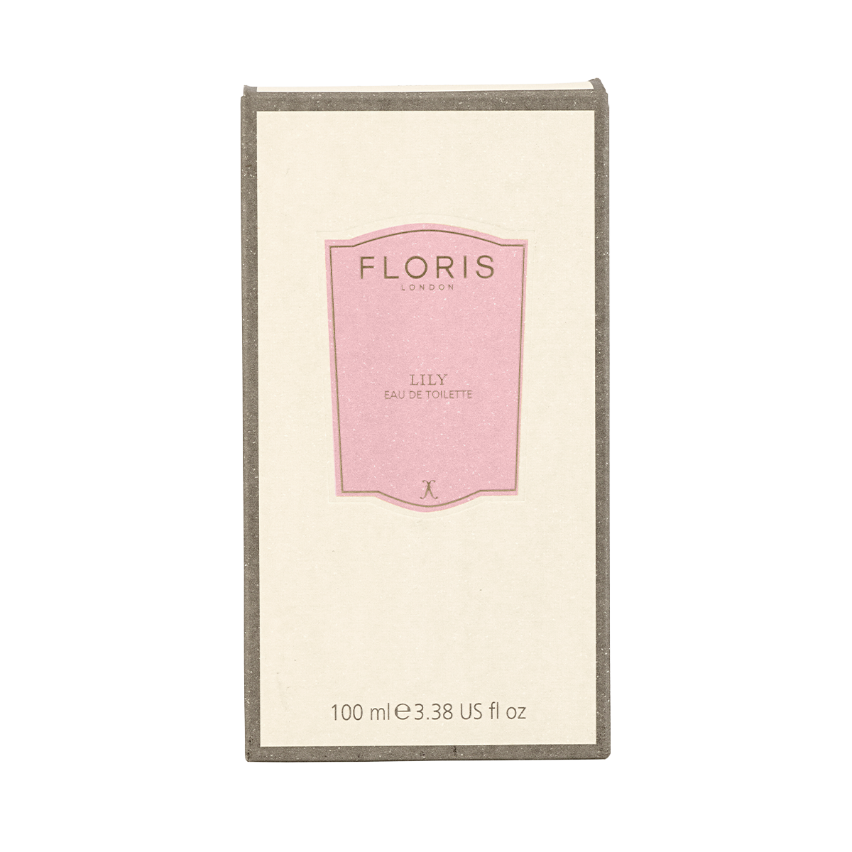 Floris London Lily - Eau de Toilette 100 ml features a floral Lily of the Valley scent with soft white tea notes, packaged in a box with a pink label.