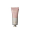 Pink and beige tube of Floris London Lily Hand Treatment Cream 75ml on a white background.