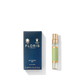Floris London's Mulberry Fig Eau de Parfum 5ml in blue packaging offers a subtle woody character and floral amber fragrance in a small spray bottle.