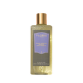Clear 250ml Floris London Night Scented Jasmine bath & shower gel with a floral heart, sandalwood base notes, gold cap, and purple label.