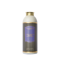 A Floris London Night Scented Jasmine fragrance powder bottle with aloe vera, featuring a purple label and gold cap.