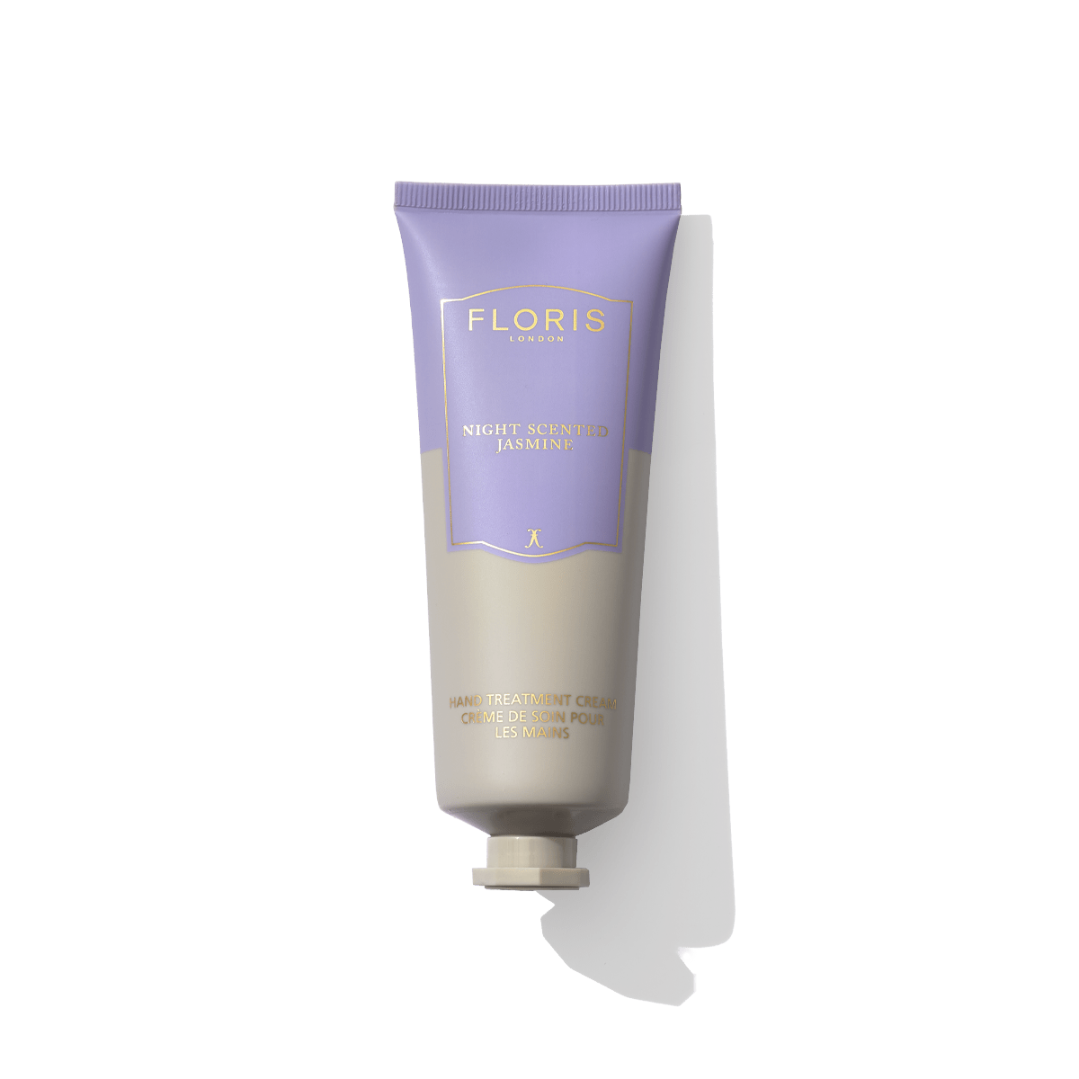 Night Scented Jasmine Hand Treatment Cream 75ml bottle by Floris London US, showcasing design.