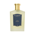 A 100ml bottle of Floris London No. 89 aftershave has a classic cologne scent with sandalwood notes, featuring a gold cap and dark blue label.