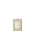 Floris London’s Oud & Cashmere Scented Candle 175g: beige glass with gold rim and cream label—an elegant touch for your home fragrance.
