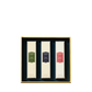 Floris London US Perfumer's Trilogy: For Him boxed set includes three perfume bottles in white packaging with green, blue, and red labels.