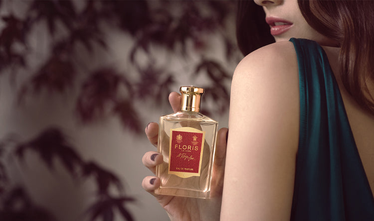 Red Rose Eau de Parfum by Floris London US, featuring the rich and sophisticated bottle design.