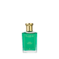 Floris London Rose Geranium - Bath Essence: a luxurious bath treat for soft, refreshed skin, elegantly bottled with a gold cap and green label.