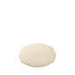 Oval bar of Rose Geranium - Luxury Soap by Floris London, featuring a floral border and vegetable base, embossed with the brand name on white.