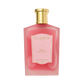 A pink Floris London Rose Mouthwash bottle with a gold cap and a pink-and-gold label.