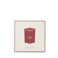Floris London Santal - Shaving Soap & Bowl: 100g soap with shea butter in a wooden bowl, red label on cream background.