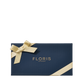 A Floris London Soap Collection | For Her gift box in navy blue with a gold ribbon—perfect for gifting a luxurious aromatic experience.