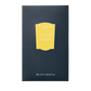 A dark blue box of Floris London Soulle Ámbar Eau de Parfum, 100ml, with a yellow label, features a warm amber and fruity pineapple scent.