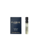 A Floris London Tuberose In Silk - Eau de Parfum sample with navy box and spray vial, featuring notes of tuberose and jasmine.