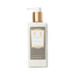 A 250ml white and gold bottle of Floris London White Rose - Enriched Body Moisturiser with a pump, featuring a delicate floral fragrance.