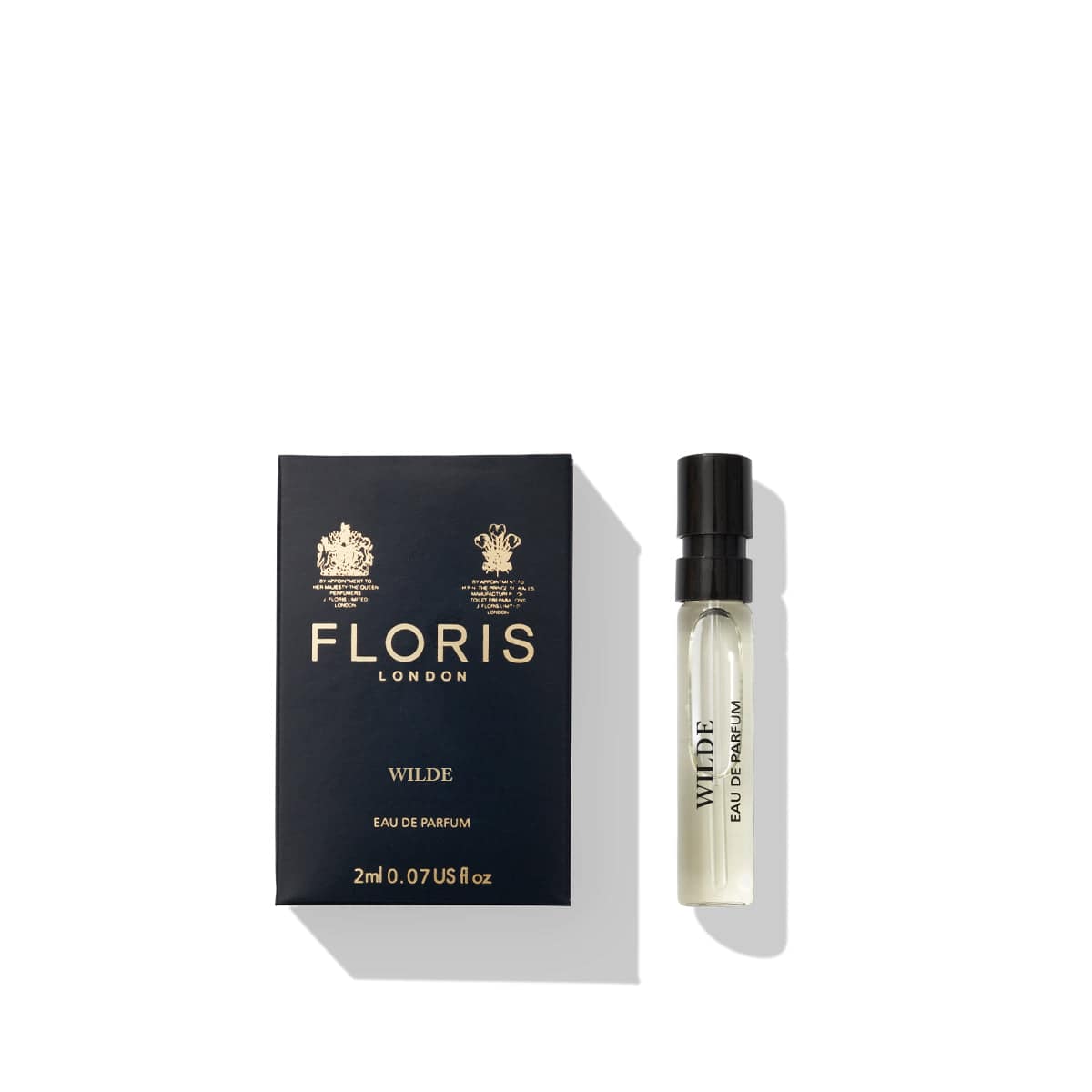 Wilde Eau de Parfum 2ml sample by Floris London US, featuring the sample bottle in a sleek and modern design.