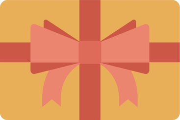 Floris London UK's Gift Card encased in a yellow box adorned with a large red ribbon and bow.